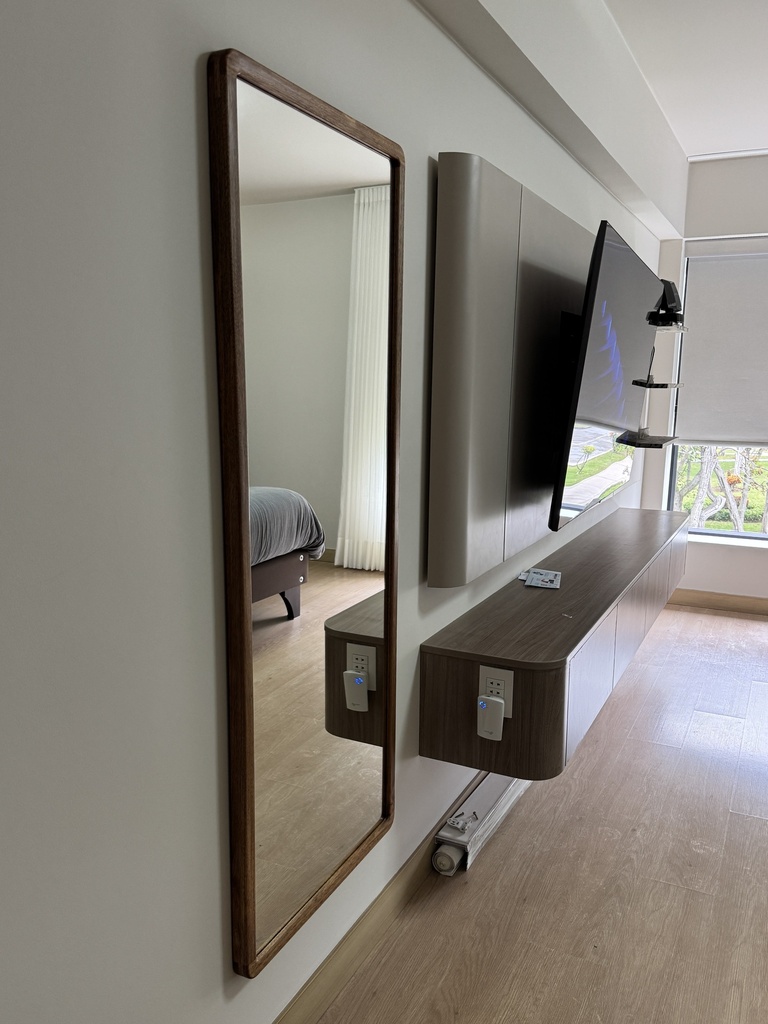 ESPEJO "ORIGEN" MADERA CACHIMBO