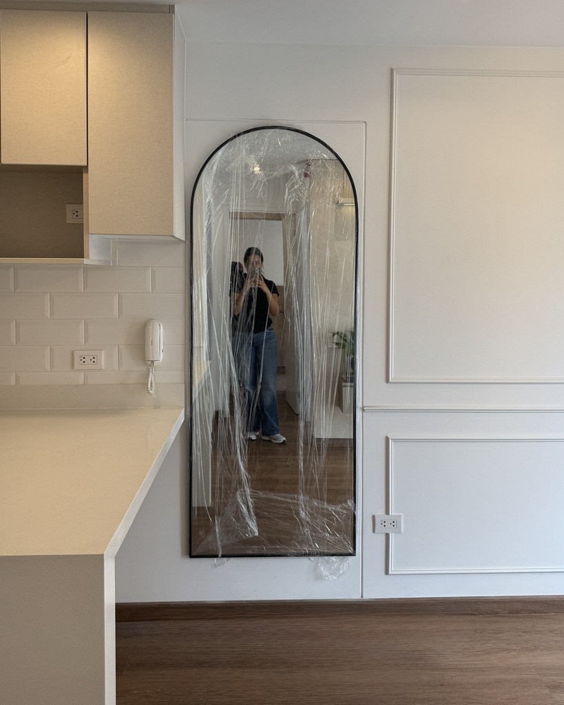 ESPEJO CUERPO COMPLETO "ARCO IRIS" NEGRO